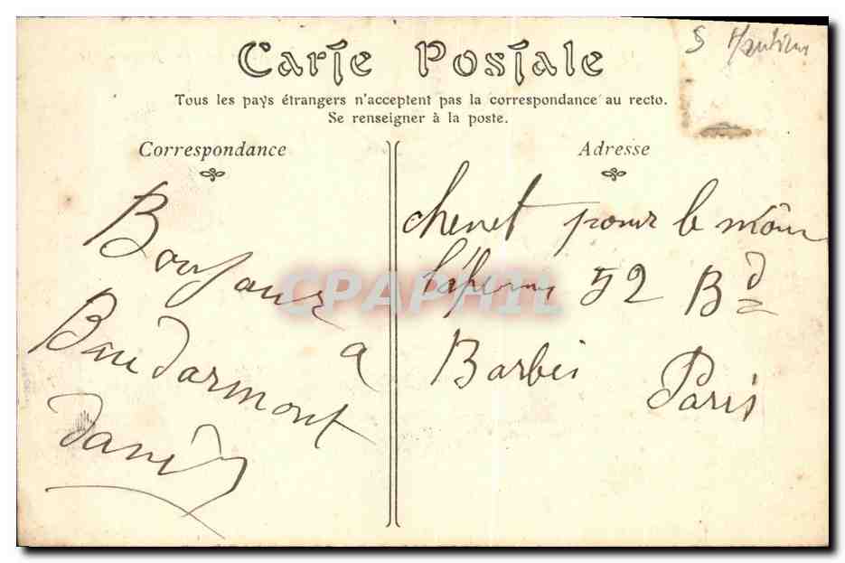 CPA Rouen La Tour Jeanne D Arc  — Rückseite