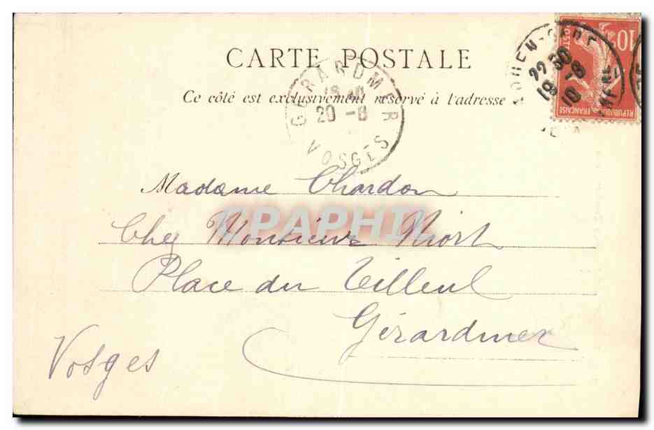 CPA Rouen  — Rückseite