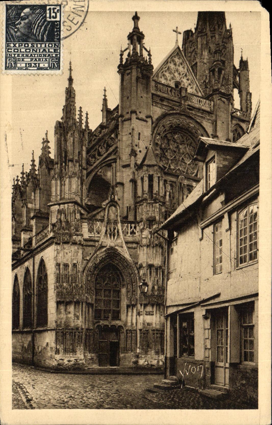 CPA Normandie De Rouen Au Havre Caudebec En Caux Eglise Notre Dame