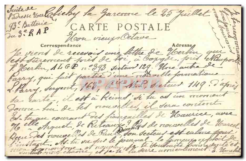 CPA Saint Pierre En Port Les Villas — Rückseite