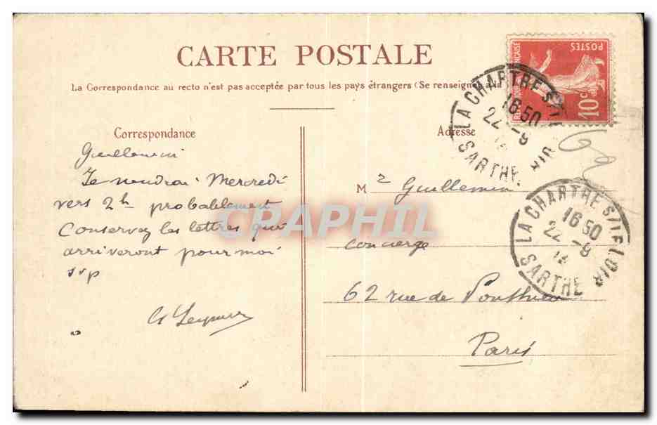 CPA Forges Les Eaux Station Thermale — Rückseite
