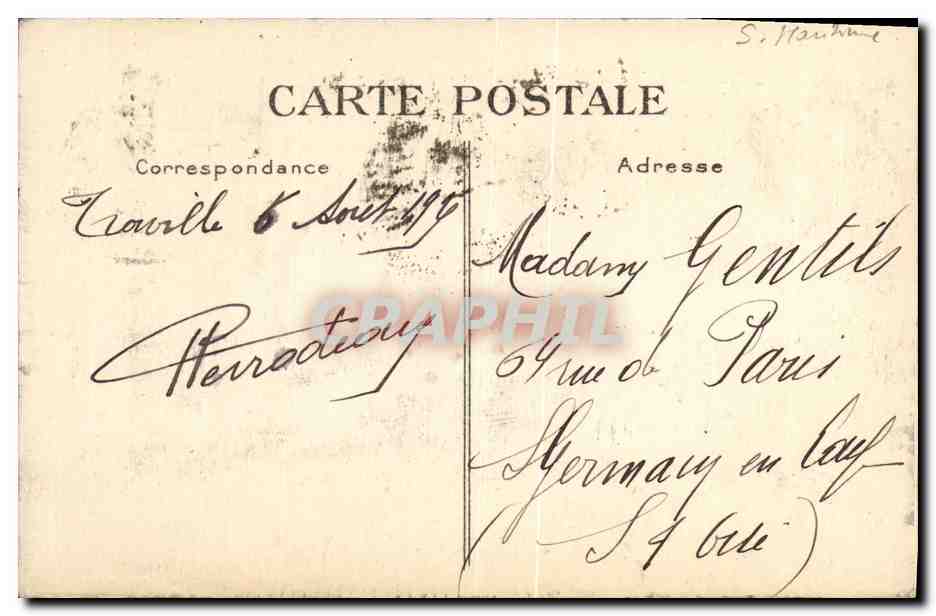 Trouville — Les Planches — CPAPHIL — Verso