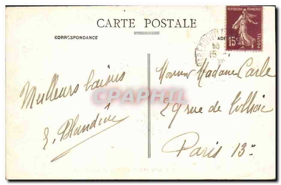 CPA Varengeville Sur Mer Manoir d Ango Velo — Rückseite