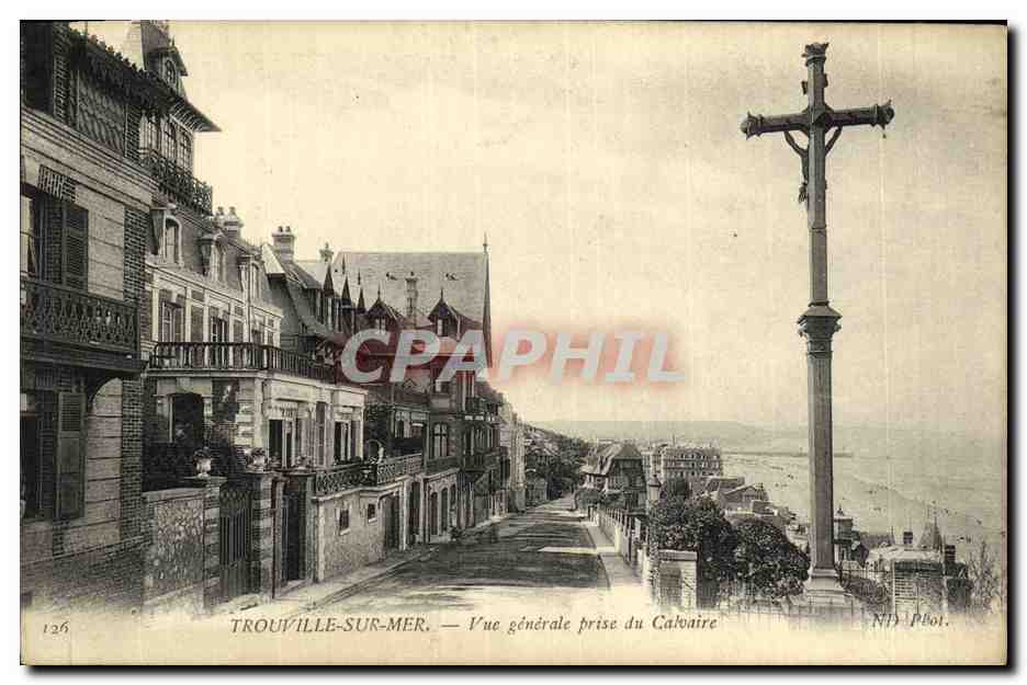 Trouville-sur-Mer — Vue générale prise du Calvaire — N°126, éditeur NII Phot.