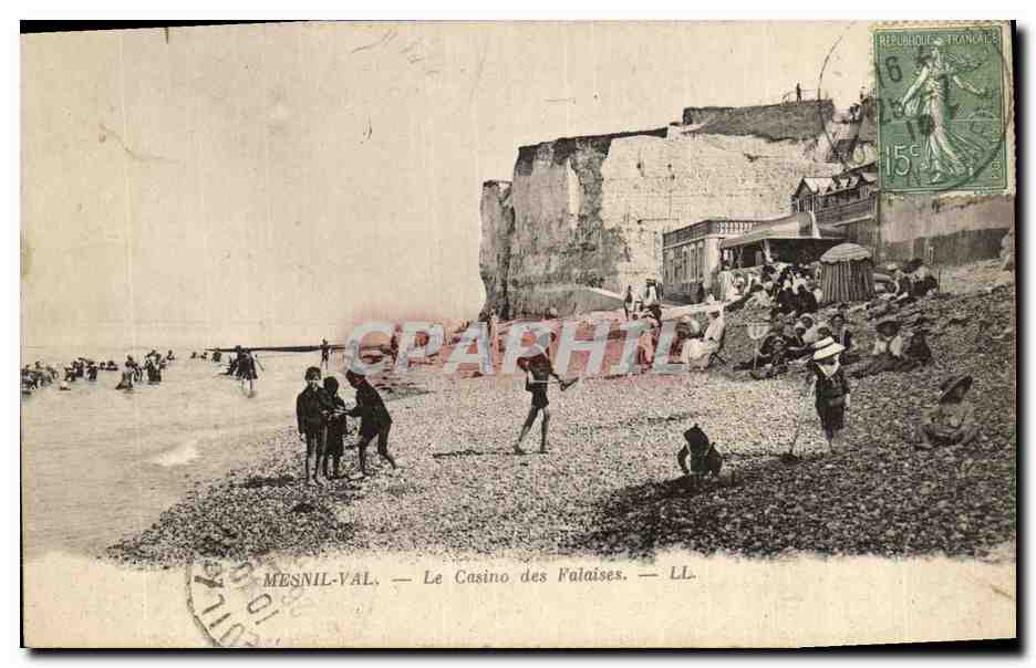 CPA Mesnil Val Le Casino Des Falaises