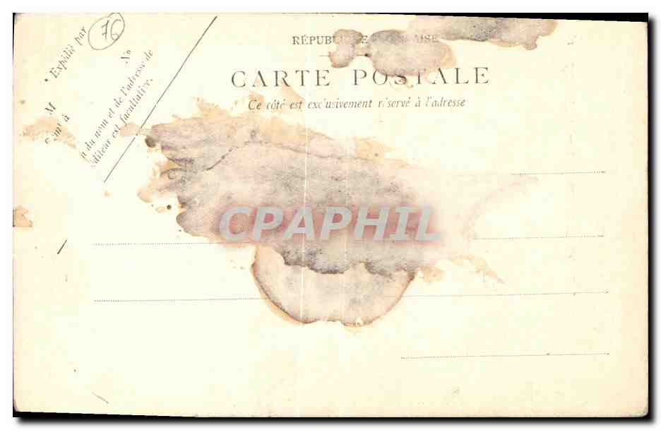 CPA Etretat Le Chemin des Haules — Verso