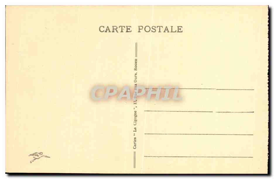 CPA La Cathedrale de Rouen Cour d Albane  — Verso