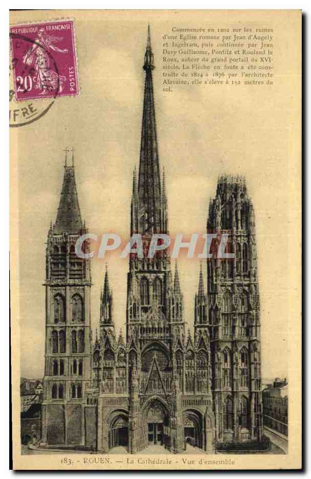 CPA Rouen La Cathedrale Vue D ensemble