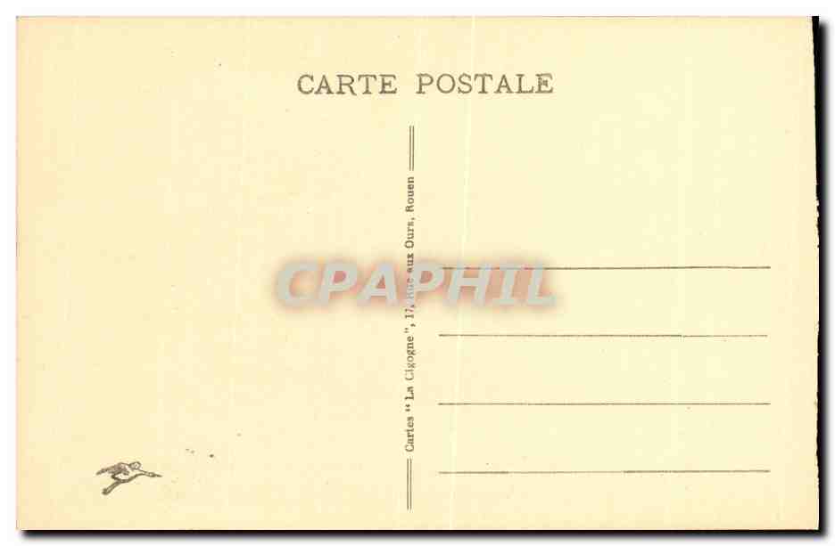 CPA Rouen Place de L Hotel de Ville — Rückseite