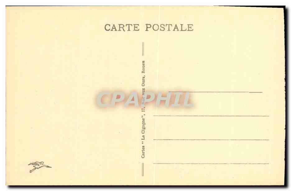 CPA Rouen Vieille Maison du 15eme Rue St Romain  — Verso