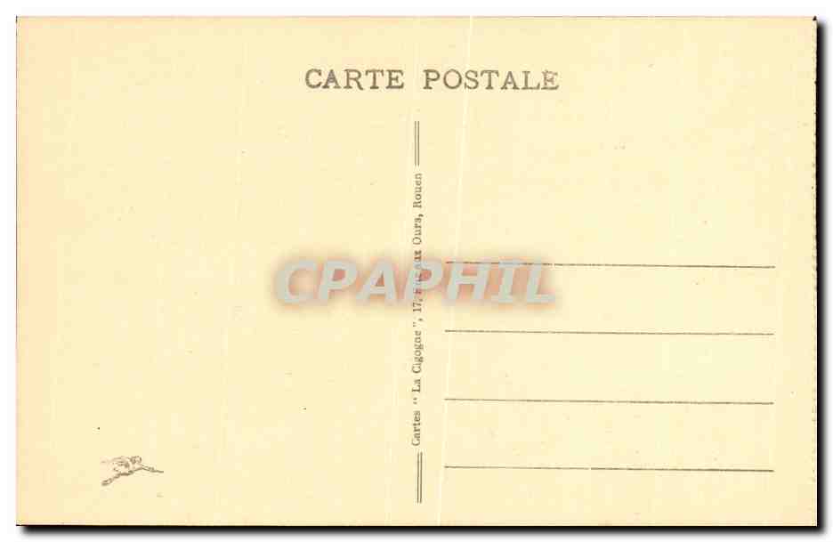 CPA Rouen Rue de La Grosse Horolge  — Verso