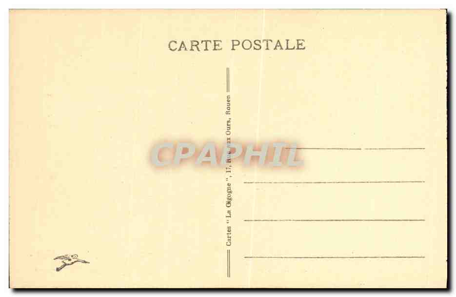 CPA Rouen Hotel Bourgtheroulde Cour Interieure  — Verso