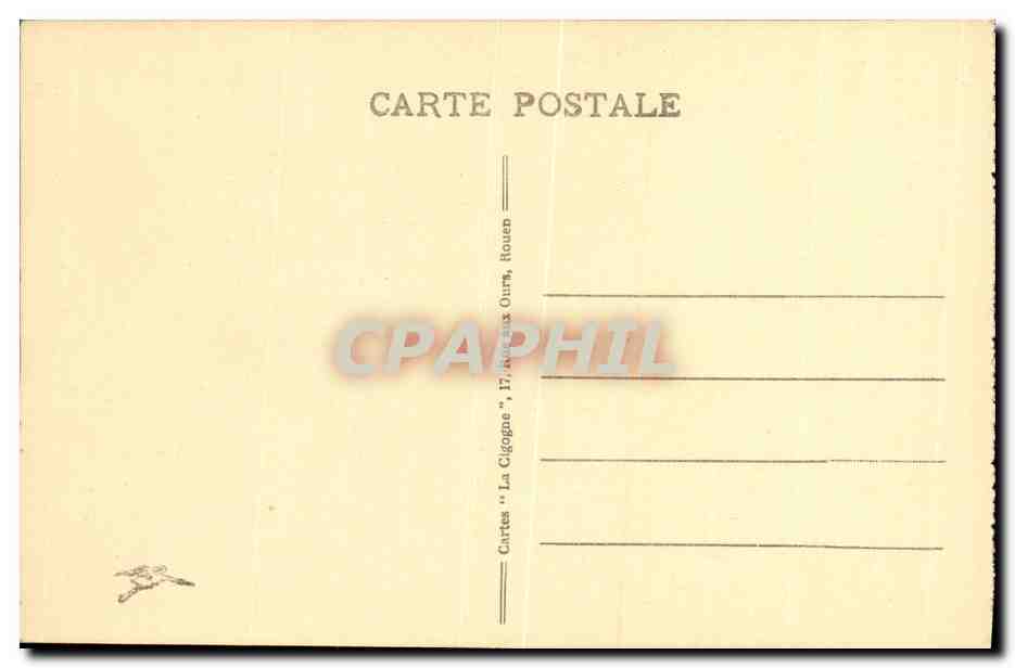 CPA La Cathedrale De Rouen Ensemble — Verso