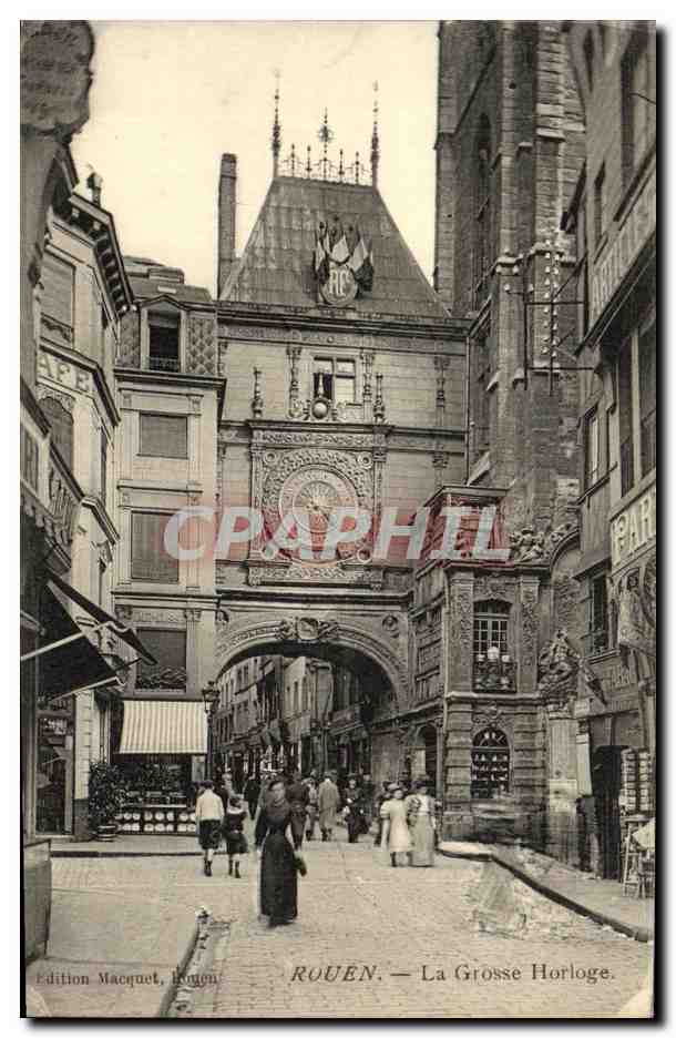 CPA Rouen La Grosse Horloge 