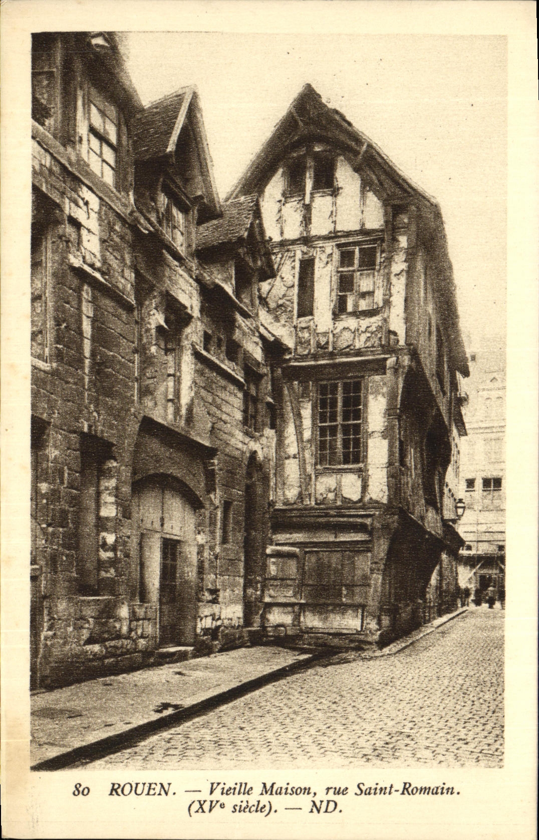 CPA Rouen Vieille Maison Rue Saint Romain 