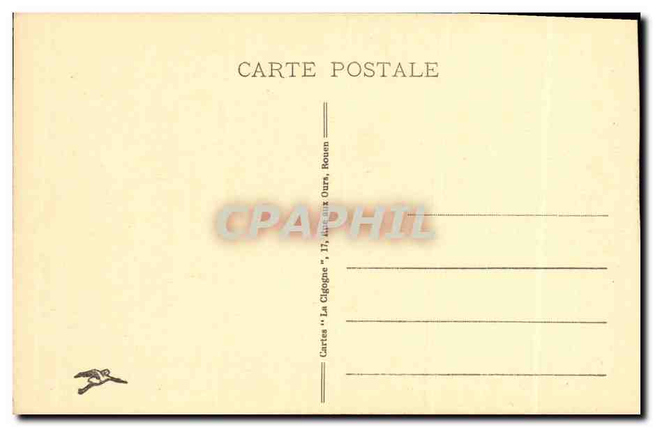 CPA Rouen Palais De Justice Salle Et Plafond des Assises — Verso