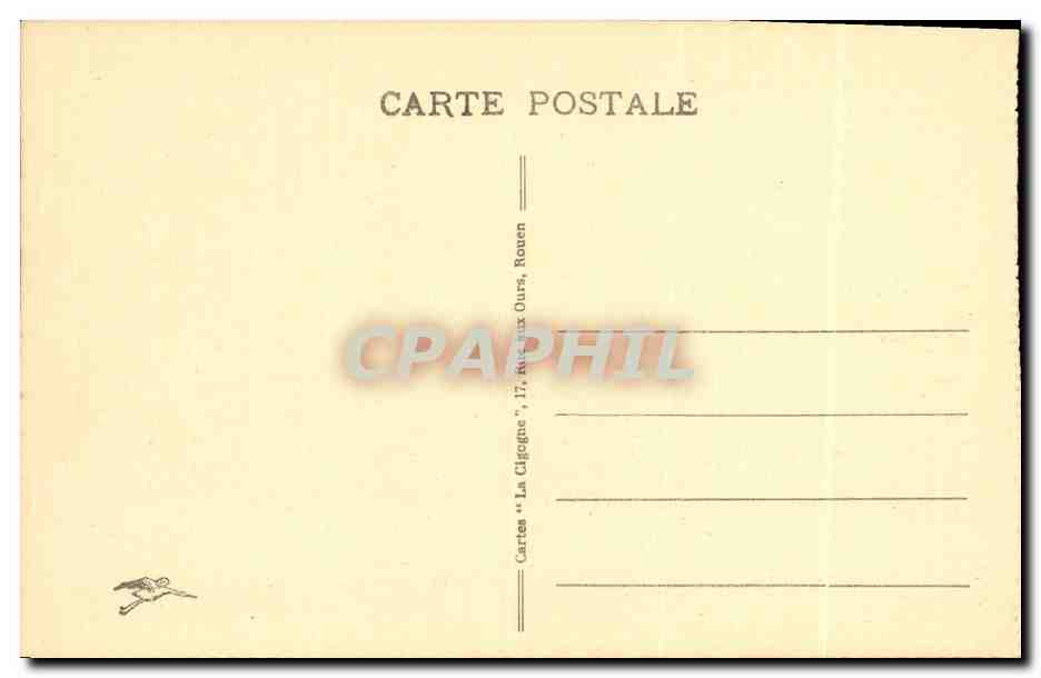 CPA Rouen Pont Transbordeur Bateau — Rückseite