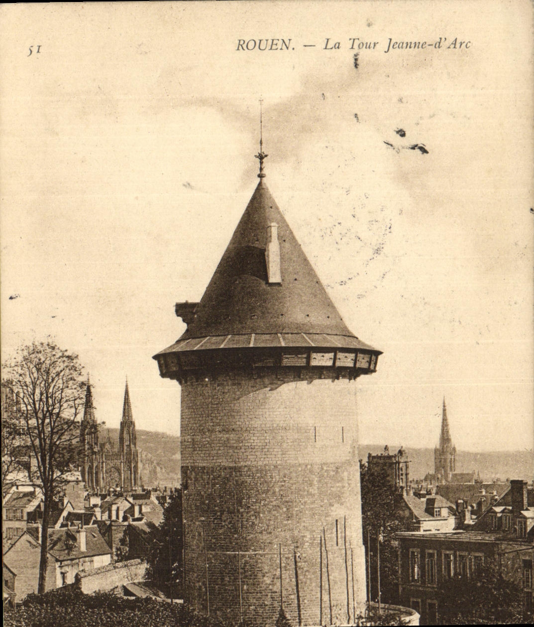CPA Rouen La Tour Jeanne d Arc 
