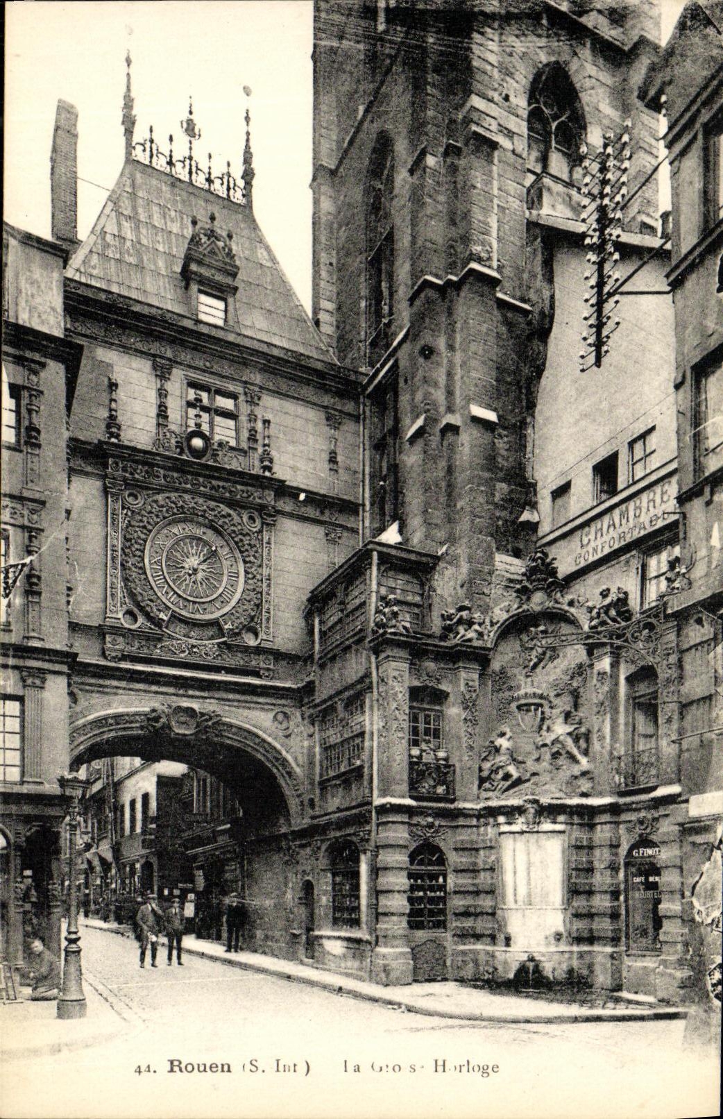 CPA Rouen La grosse Horloge 