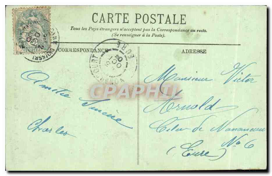 CPA Rouen L Eglise Saint Ouen  — Verso