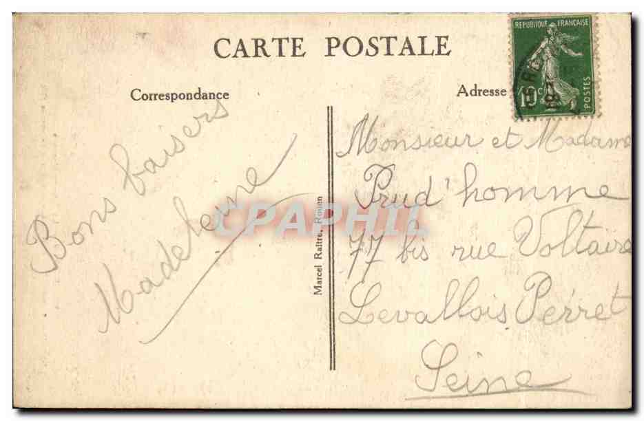 CPA Rouen La Grosse Horloge  — Rückseite