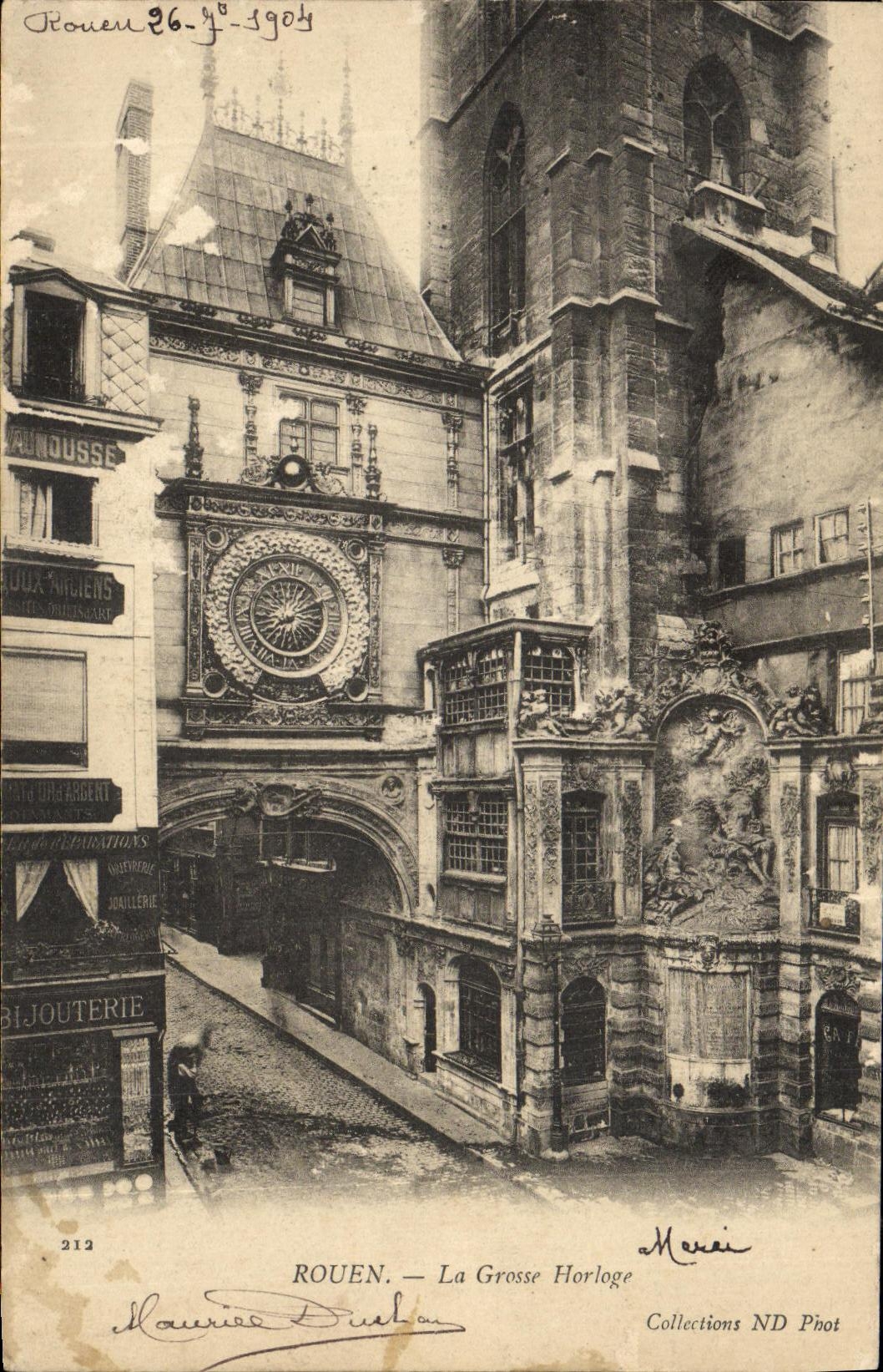 CPA Rouen La Grosse Horloge 
