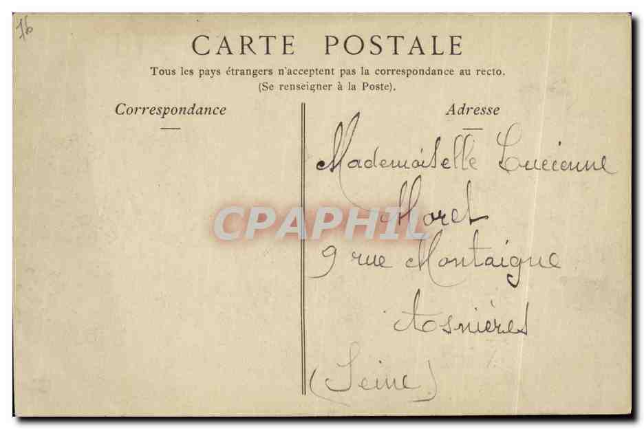CPA Rouen Vue Generale Prise de Bonsecours  — Rückseite