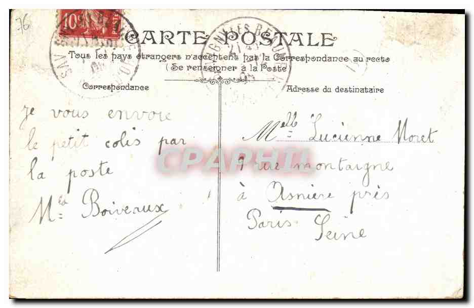CPA Rouen Palais de Justice  — Rückseite