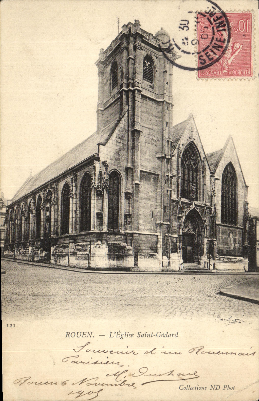 CPA Rouen L Eglise Saint Godard 