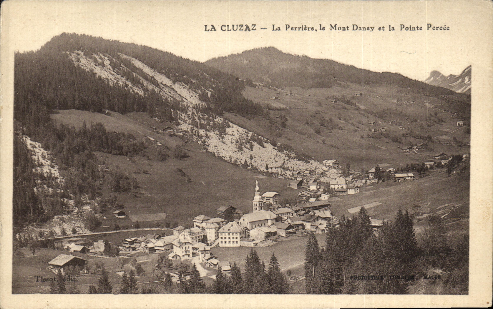 La Cluzaz — La Perrière, der Mont Daney und die Pointe Percée — Tissot, Verlag