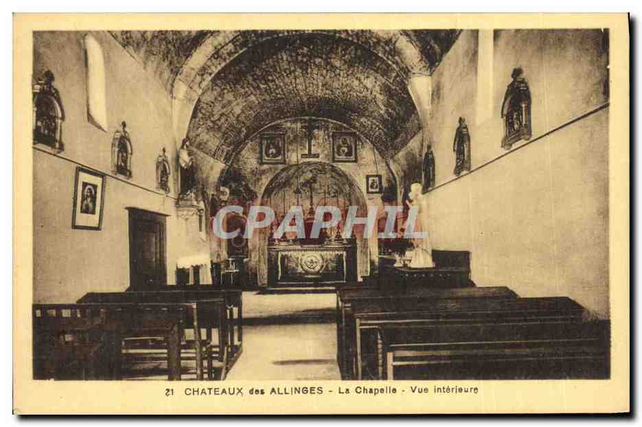 Châteaux des Allinges - La Chapelle - Vue intérieure