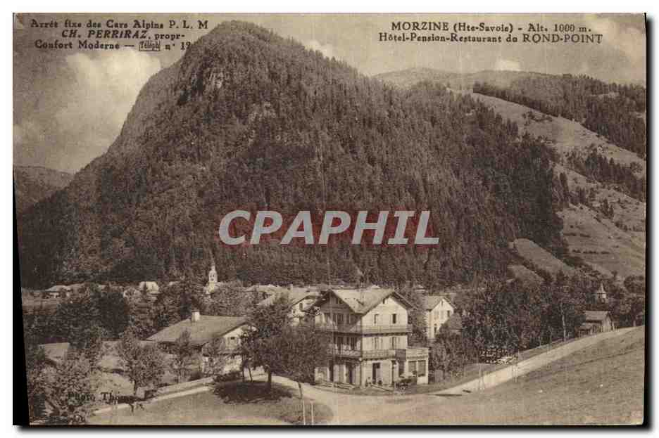 CPA Morzine Hotel Pension Restaurant Du rond Point 
