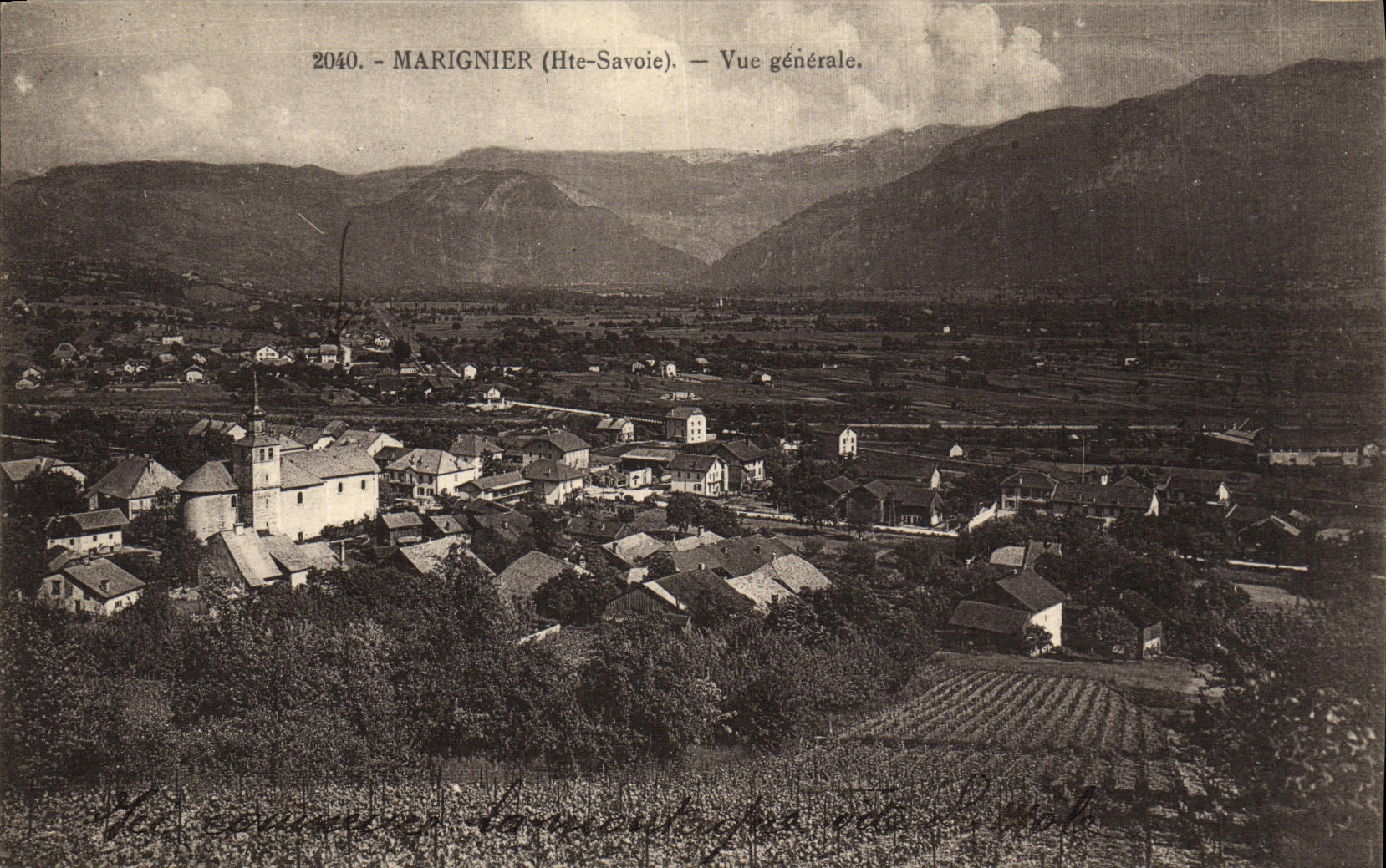 Marignier (Hte-Savoie) — Vue générale — L. Fauraz, édit. à Annemasse (Hte-Savoie), n° 2040
