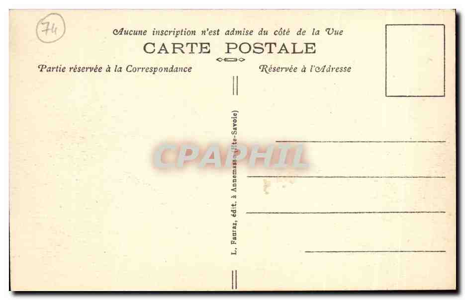 Marignier (Hte-Savoie) — Vue générale — L. Fauraz, édit. à Annemasse (Hte-Savoie), n° 2040 — Reverso