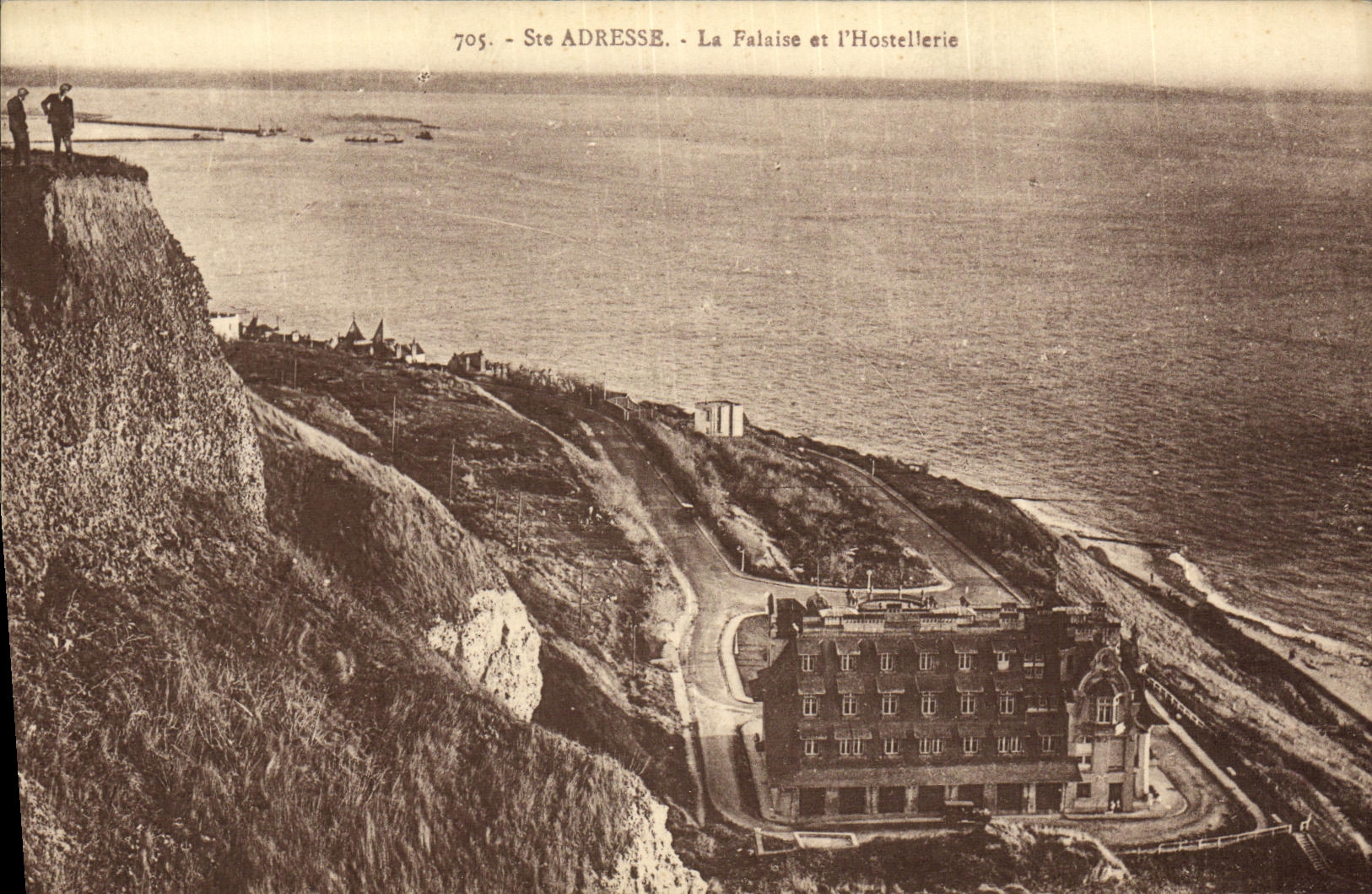 CPA Sainte Adresse La Falaise Et L Hostellerie