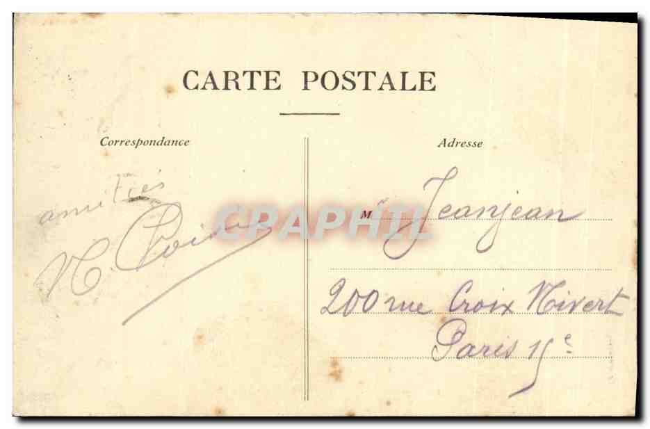 CPA Sainte Adresse Nice Havarais Le Palais des Regates  — Rückseite