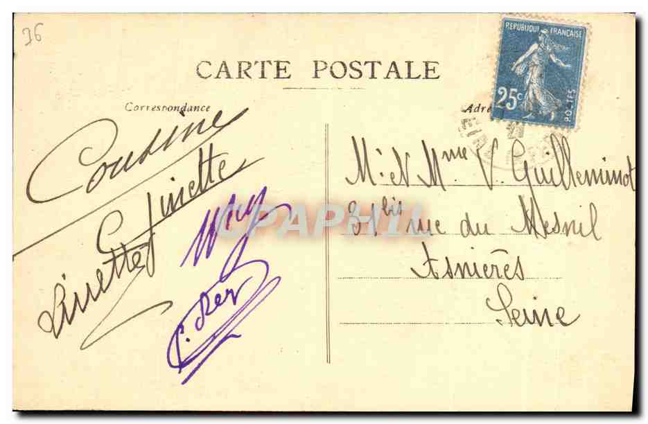 CPA La Benedictine A Fecamp La Porterie Prncipale Entree des Visiteurs — Rückseite