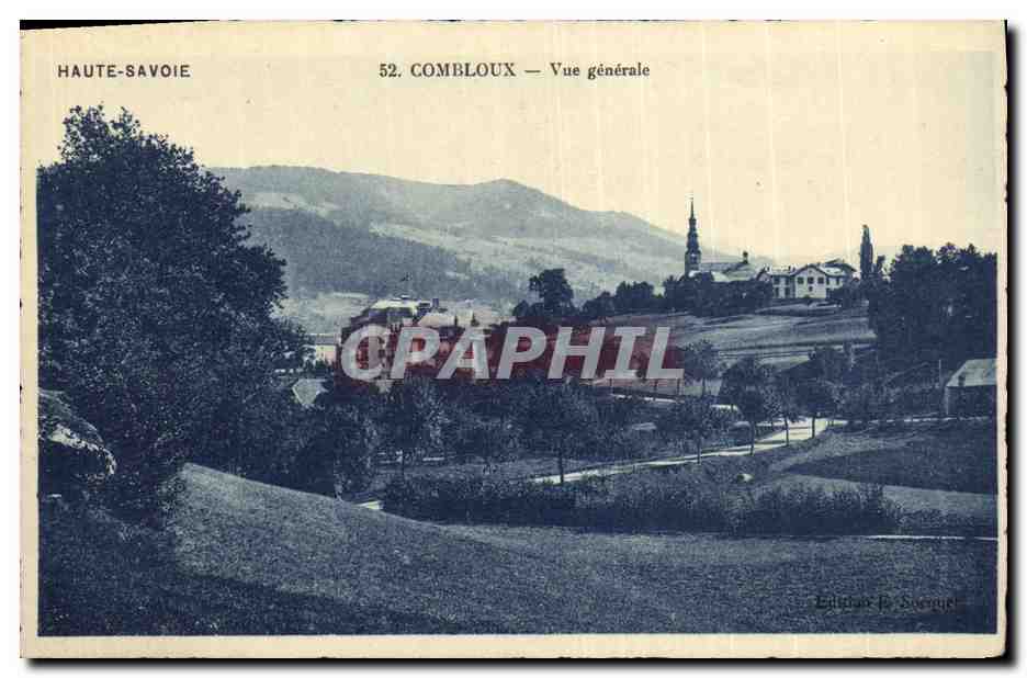 Combloux — Vue générale — Éditeur P. Saumier