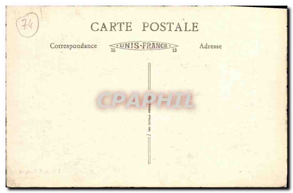 Combloux — Vue générale — Éditeur P. Saumier — Rückseite