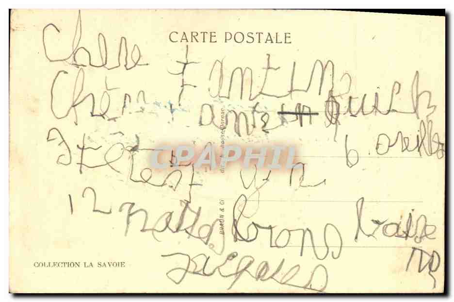 Les 2 Salèves depuis Veyrier (Hte-Savoie) — vue panoramique — éditeur non identifié, n° 13400 — Rückseite