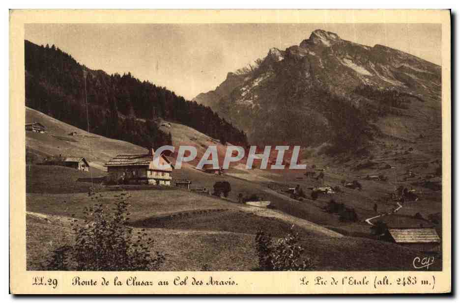 Route de la Chusaz au Col des Aravis — Le Lie de l'Etale (alt. 2483 m.) — Cie des Arts Photomécaniques - Strasbourg
