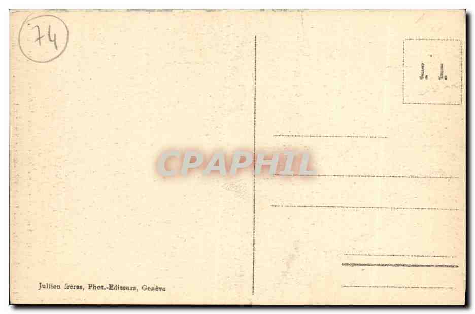 Les Contamines s. Saint-Gervais-les-Bains - Mont Tondu vu du Glacier de Tré-la-Tête — J.J. n°6903 — Verso