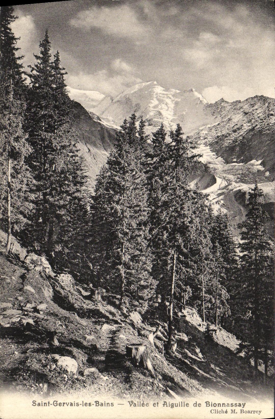 Saint-Gervais-les-Bains — Vallei en Aiguille van Bionnassay — Cliché M. Boarrey