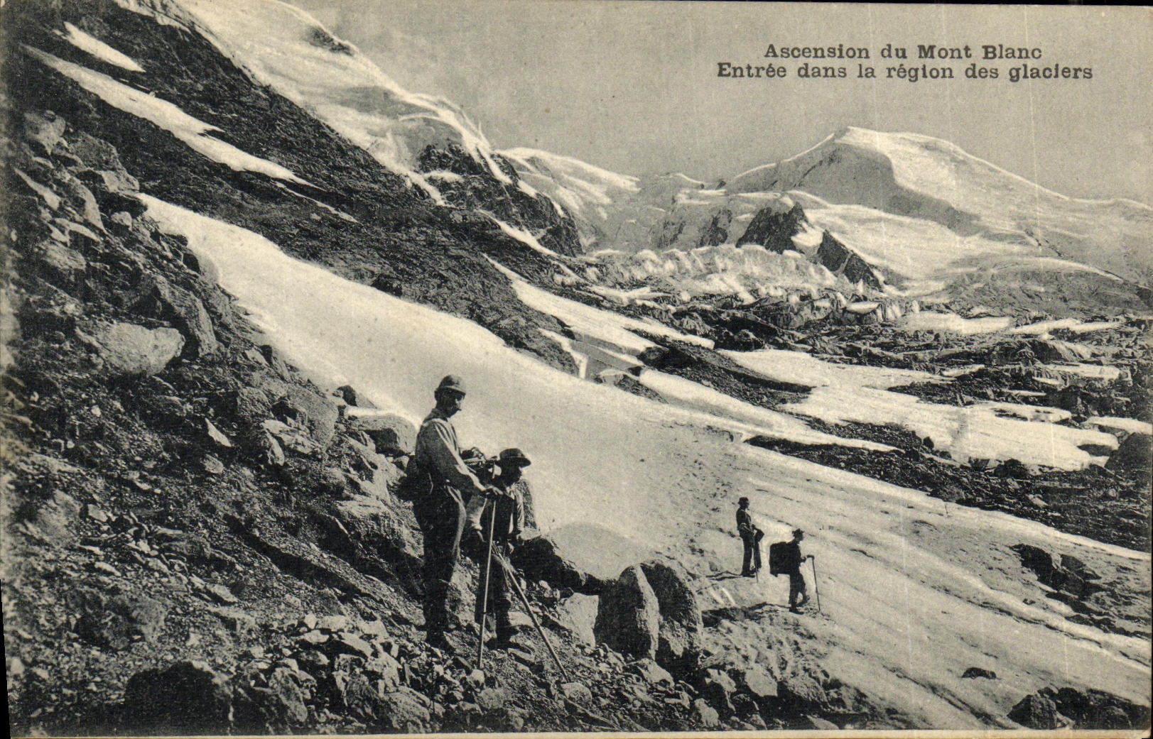 CPA Thones Ascension du Mont Blanc Entree dans la Region des Glaciers Alpinisme