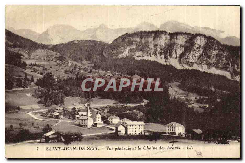 Saint-Jean-de-Sixt - General view and the Aravis Range - LL