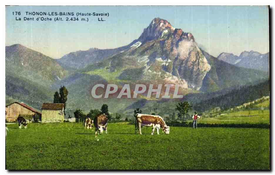 Thonon-les-Bains (Haute-Savoie) — La Dent d'Oche (Alt. 2.434 m.) — LL. n°176