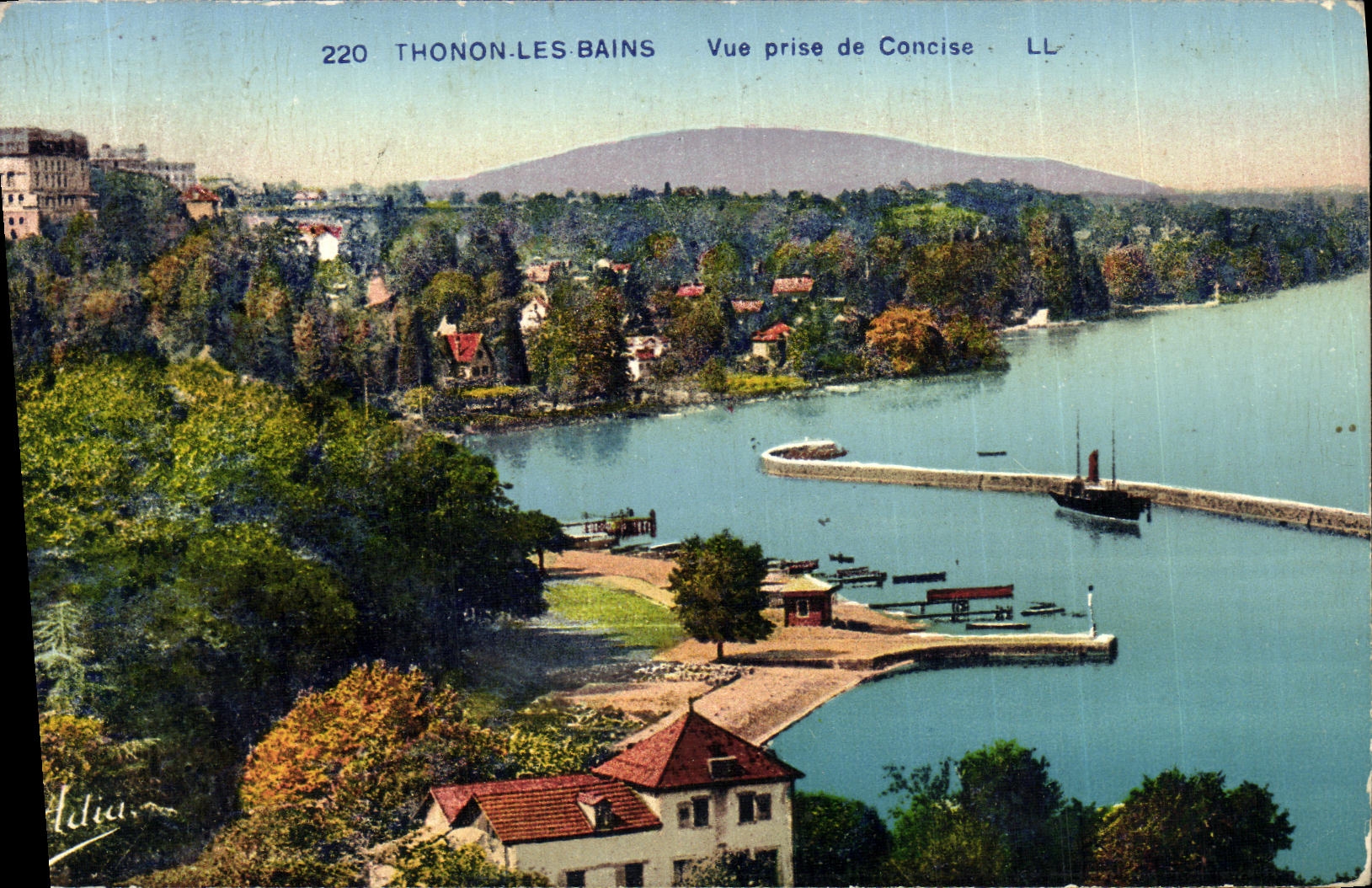 Thonon-les-Bains — Vue prise de Concise — LL