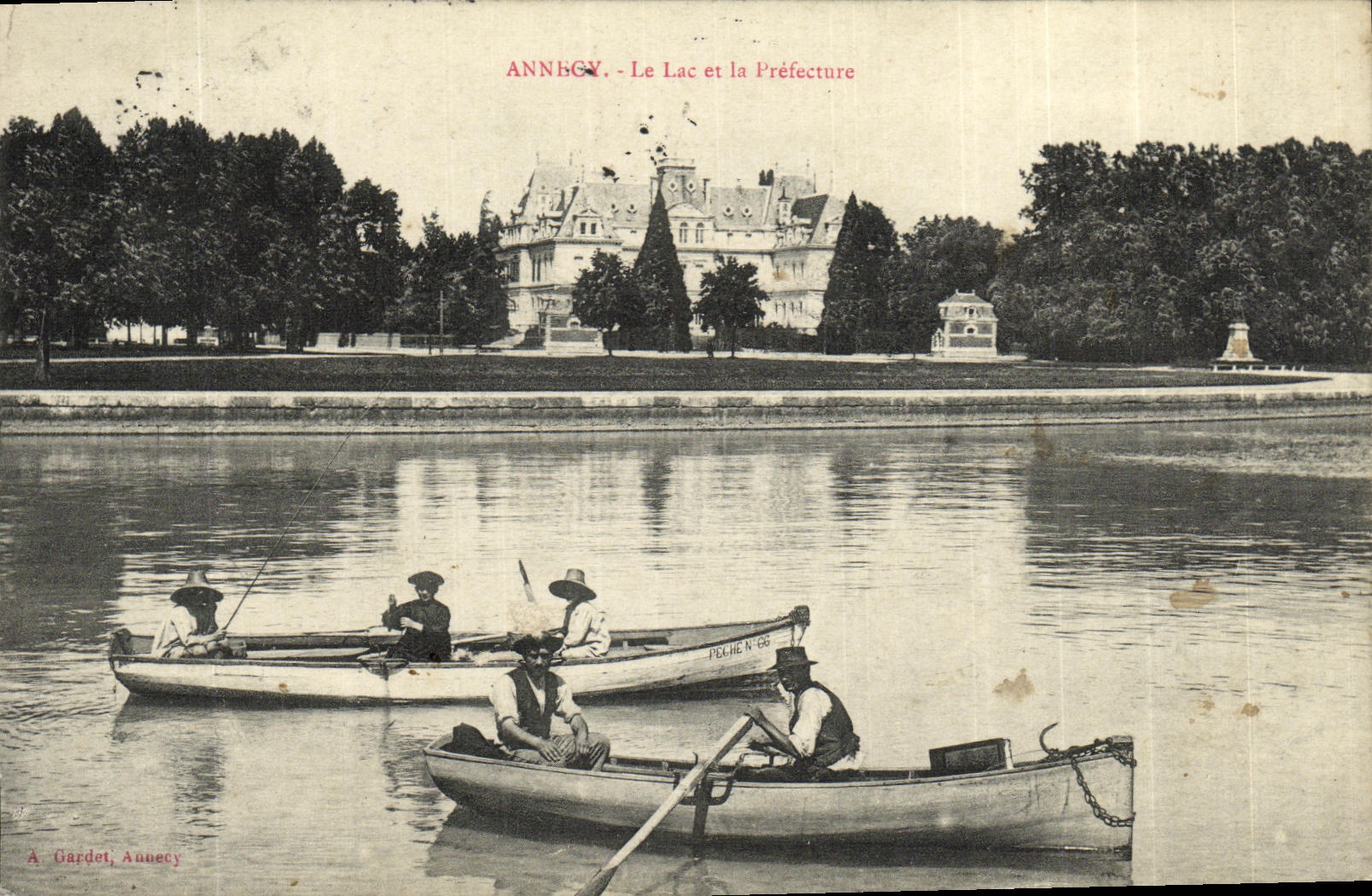 Annecy - Le Lac et la Préfecture — A. Gardet, Annecy