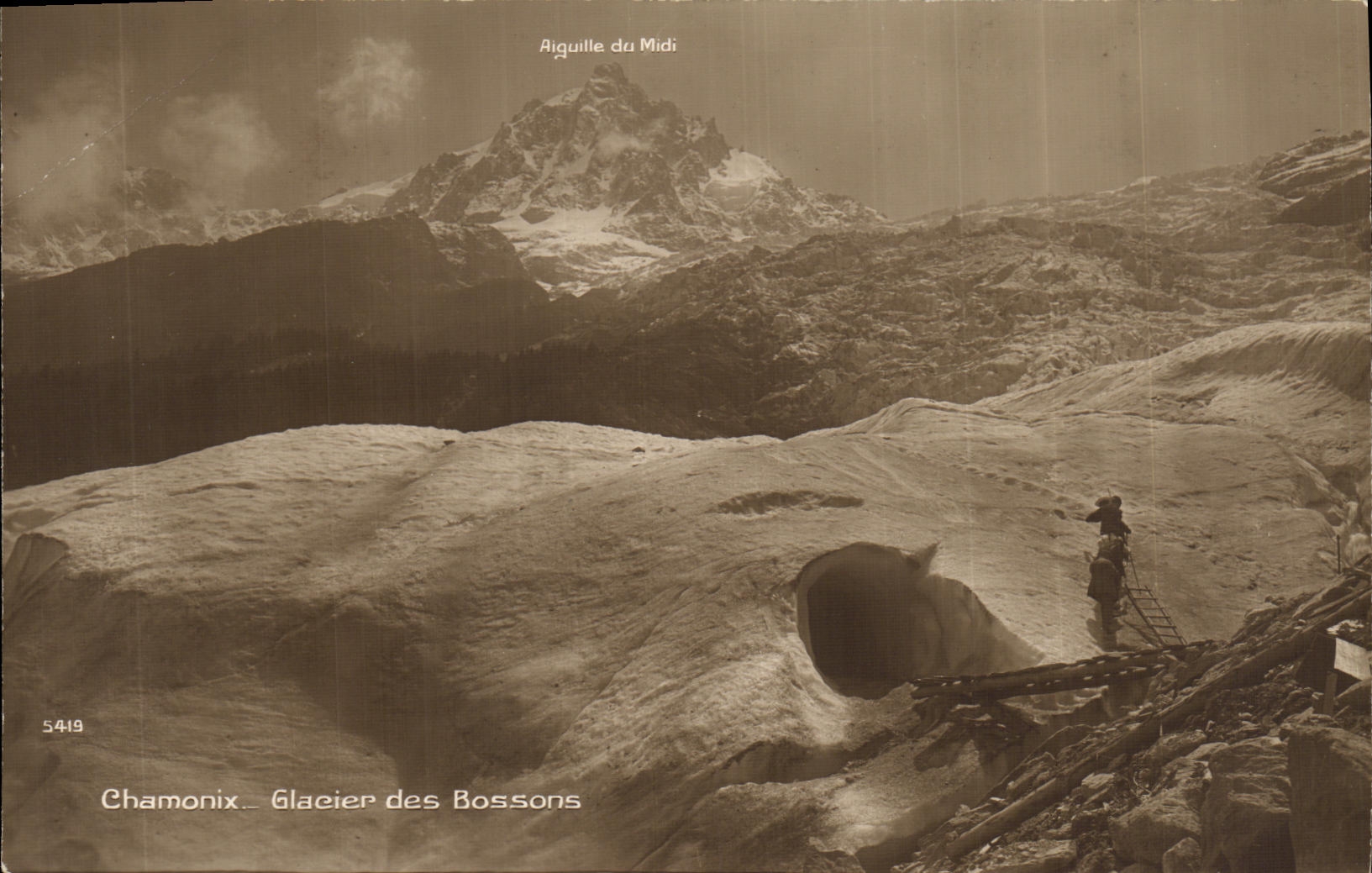 CPA Chamonix Glaecer des Bossons