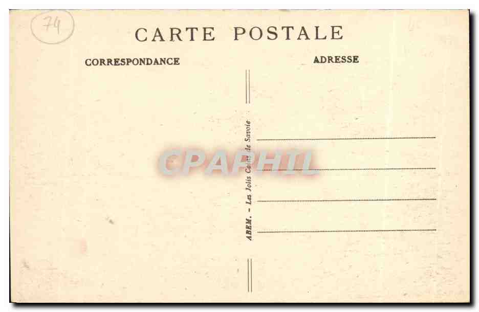 CPA Anncey Le Pont de la Halle — Verso